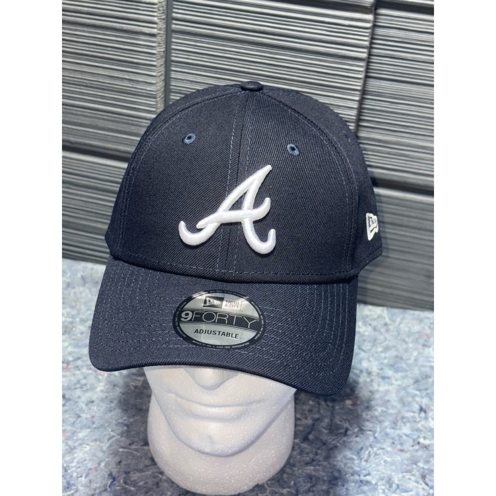 Atlanta Braves New Era‎ 9FORTY Adjustable Baseball Cap Hat MLB Navy